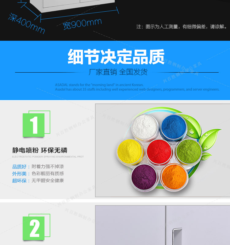 文件柜采用靜電噴涂，環(huán)保安全，品質(zhì)好，外形美，超環(huán)保。