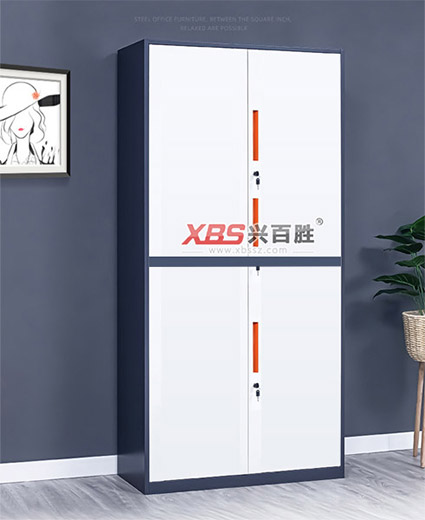 鋼制鐵皮興百勝分雙節(jié)雙色文件柜廠家